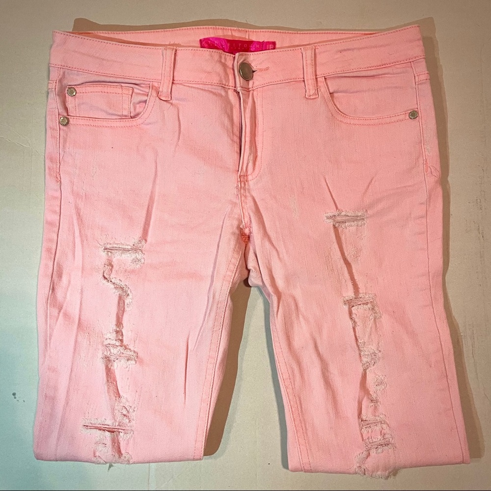 Pink Stretch Ladies’ Jeans